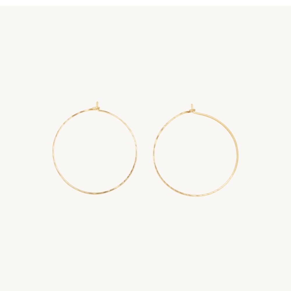 Catbird NYC Big Hoop Dream Gold Earrings